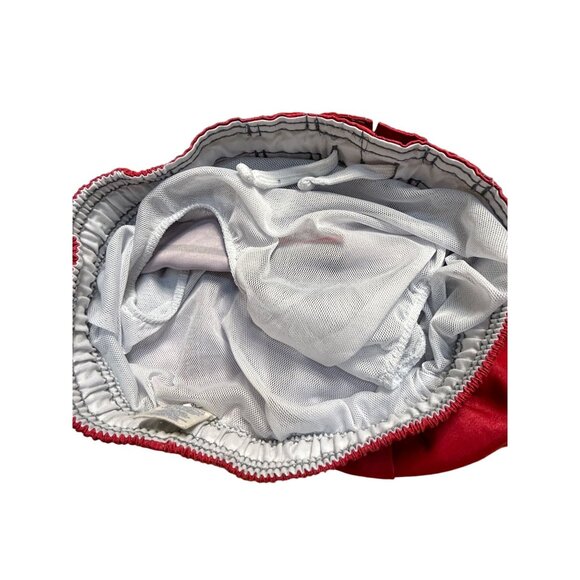 Vintage OP swim trunks shirts mesh inside XL Youth Boys elastic waistband ties - Picture 5 of 10